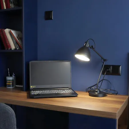 New The Blue Heart Of Center Apartment *